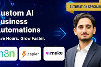 build ai automation, zapier automation, n8n automation, and make automation
