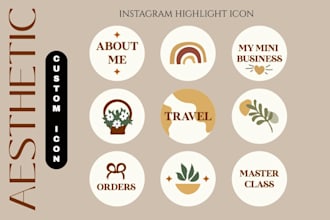 design instagram highlight icon for your instagram