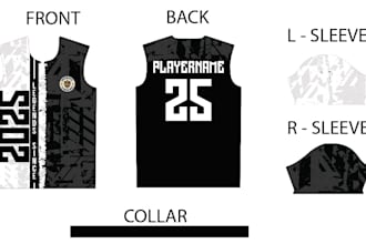 create custom t shirts design and realistic mockups