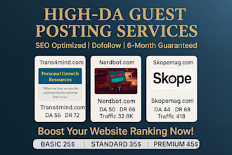 publish guest posts on trans4mind, nerdbot and skopemag