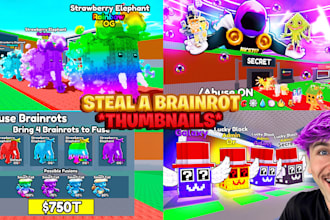 make the best steal a brainrot thumbnail for you