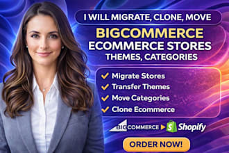 migrate clone move bigcommerce ecommerce stores themes categories to shopify