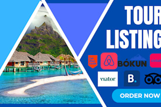 do listings and optimization on getyourguide viator bokun airbnb klook
