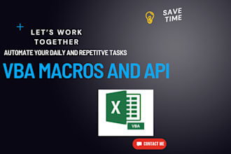 do custom excel vba macros for automation and data analysis
