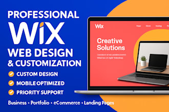 build, redesign and customize wix builder websites