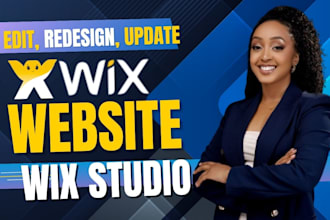 edit wix website, redesign wix website, and update wix studio site
