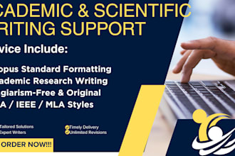 write, edit, and format research articles for scopus indexed journals