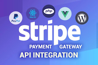 stripe integration, stripe api integration or integrate stripe payment gateway