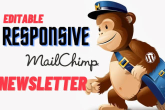 create responsive and editable mailchimp template