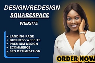 build squarespace website, design or development squarespace website