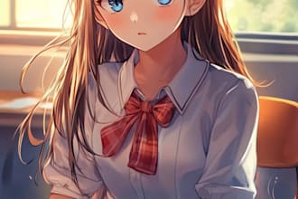 draw your oc in anime style
