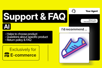 build an ai chatbot for product help, faqs returns on shopify, wix, wordpress