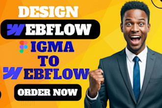 develop webflow website design, figma to webflow, or redesign webflow website