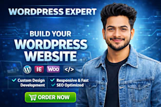 build, redesign and customize wordpress websites with coding