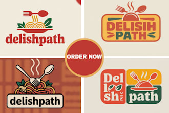 design restaurant food logo bakery chef cafe coffe flyer food truck flyer