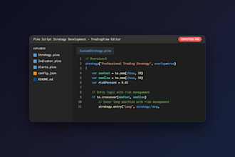 build custom trading view indicators, strategies and automated trading solutions