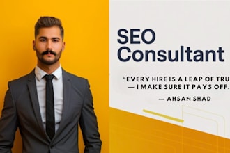 be your SEO consultant with complete service package for ranking
