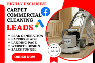generate carpet cleaning leads commercial cleaning house window cleaning leads
