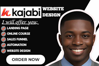 build a professional kajabi sales funnel,kajabi landing page, membership website