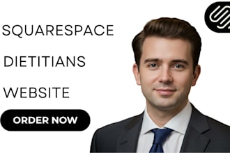 create a custom squarespace website for nutritionists and dietitians