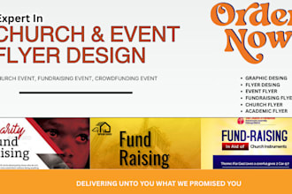 craft stunning event flyers, church flyers and church banner designs in 1 day