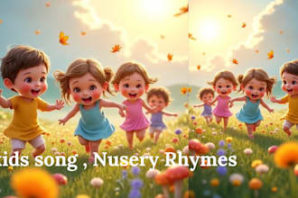 write children song, produce kids song, nursery rhymes,