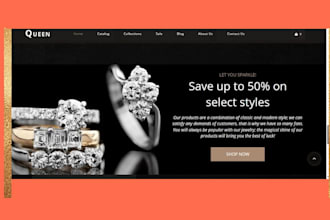 build 7 figure  jewelry shopify store jewelry markerting expert jewelry website
