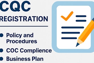 write policy and procedure, cqc compliance business plan for cqc registration