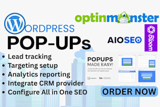 setup wp pop ups optinmonster thrive leads hubspot bloom popup maker icegram
