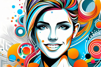 make an vector portrait art