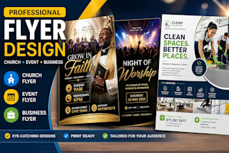 create modern flyer design for business, event or promotion