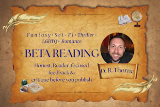 beta read your fantasy, thriller, and lgbtq fiction novel