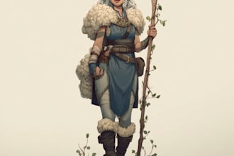 draw character illustration for dnd fanart game art design