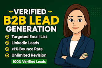 do verified b2b lead generation, email leads, and manual lead list building