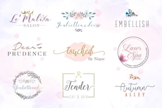 design creative modern beauty salon, spa, fashion logo