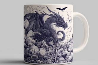 draw a mug or coffee mug design