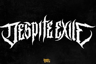 design a scary doom sludge metal logo