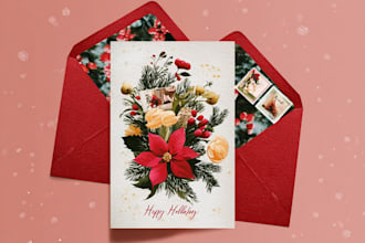 design amazing christmas cards and new year cards