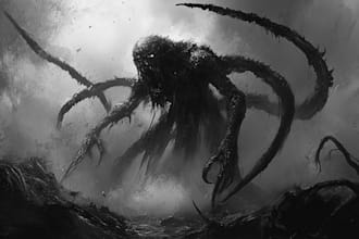 draw dark fantasy horror and creature illustrations
