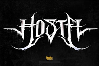design a fantasy dark metal logo