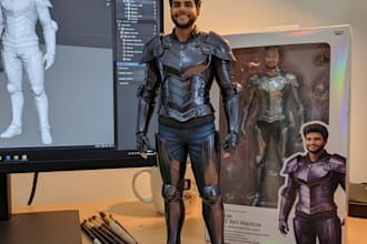 create realistic 3d toy figurines