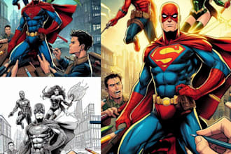 do a charcter of comic or design your comic character
