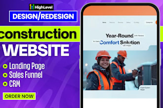 build gohighlevel contractor CRM, hvac, roofing, electrician website
