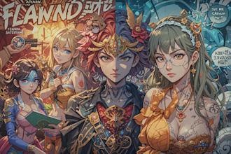 design characters and comic books