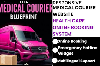 medical courier website healthcare website courier delivery app