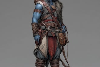 draw fancy  dnd character art