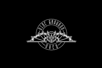 design unique disc golf dyer dark gothic or comic logo