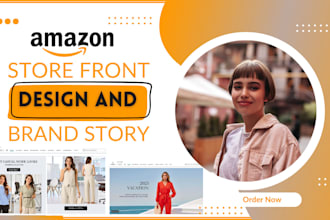 develop amazon brand store, amazon storefront design, and amazon brand story