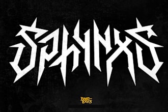 design a frostbitten atmospheric black metal logo