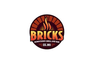 design creative particular logo for bricks